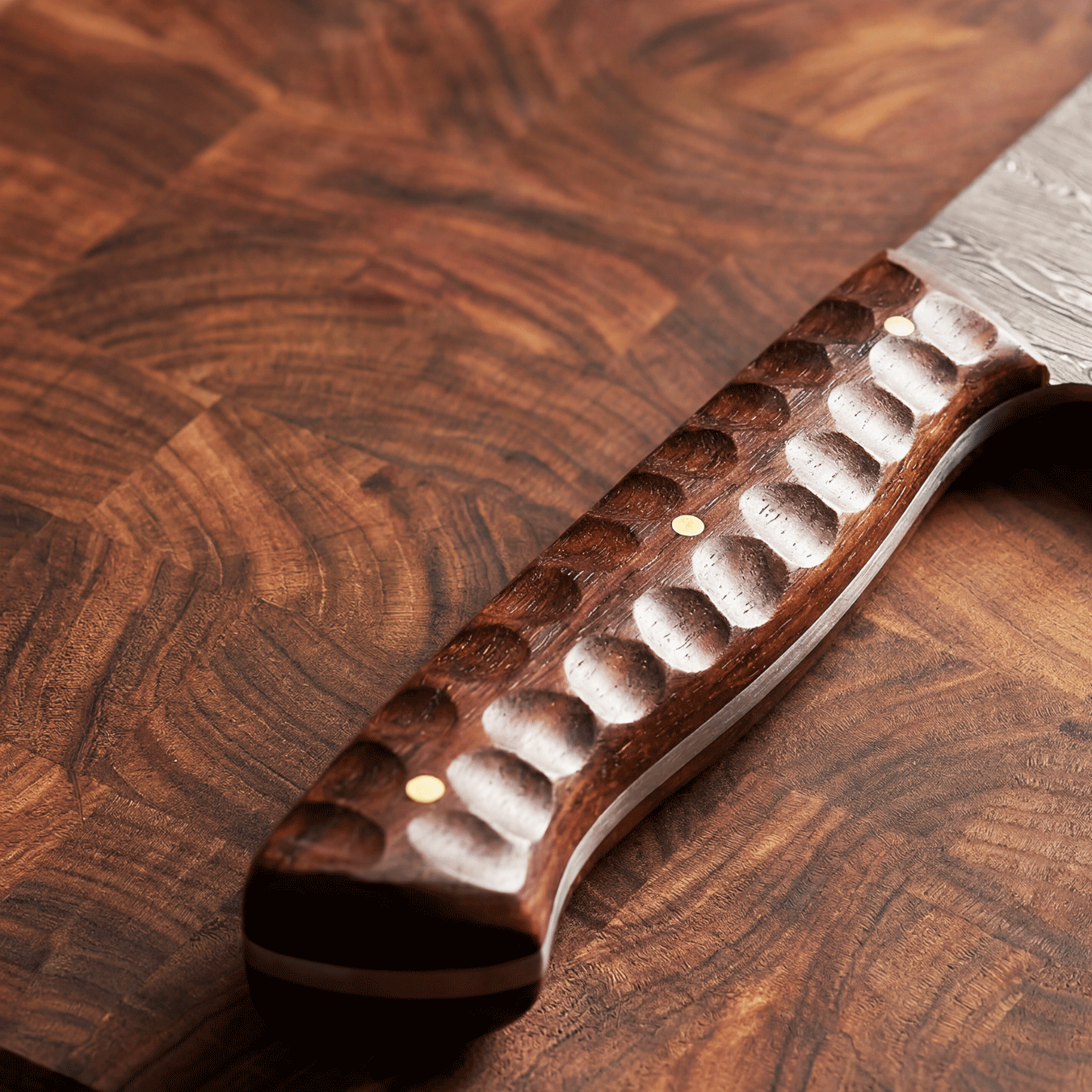 Pepper-18 – Damascus Chef Knife with Rosewood Handle